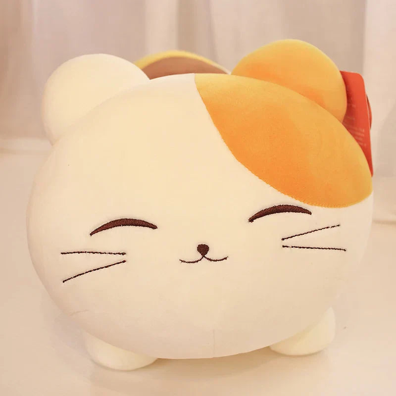 Peluche Chat Gingembre à Pois pour Enfants et Collectionneurs