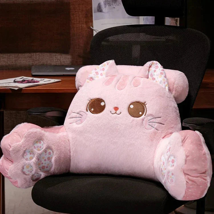Coussin Kawaii Chat Peluche Décoration Chambre Enfants