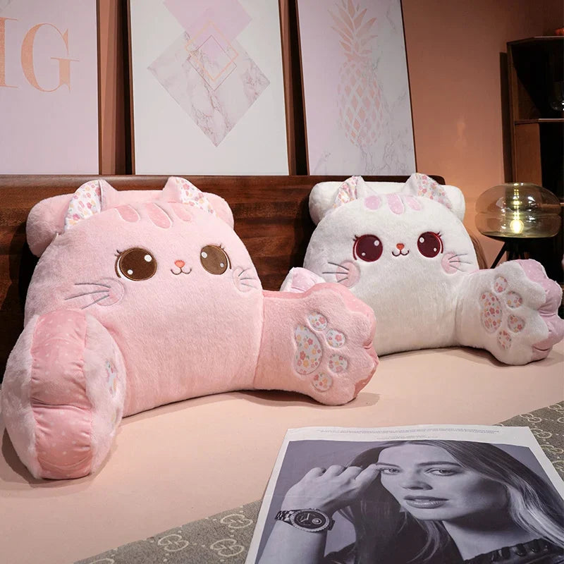 Coussin Kawaii Chat Peluche Décoration Chambre Enfants