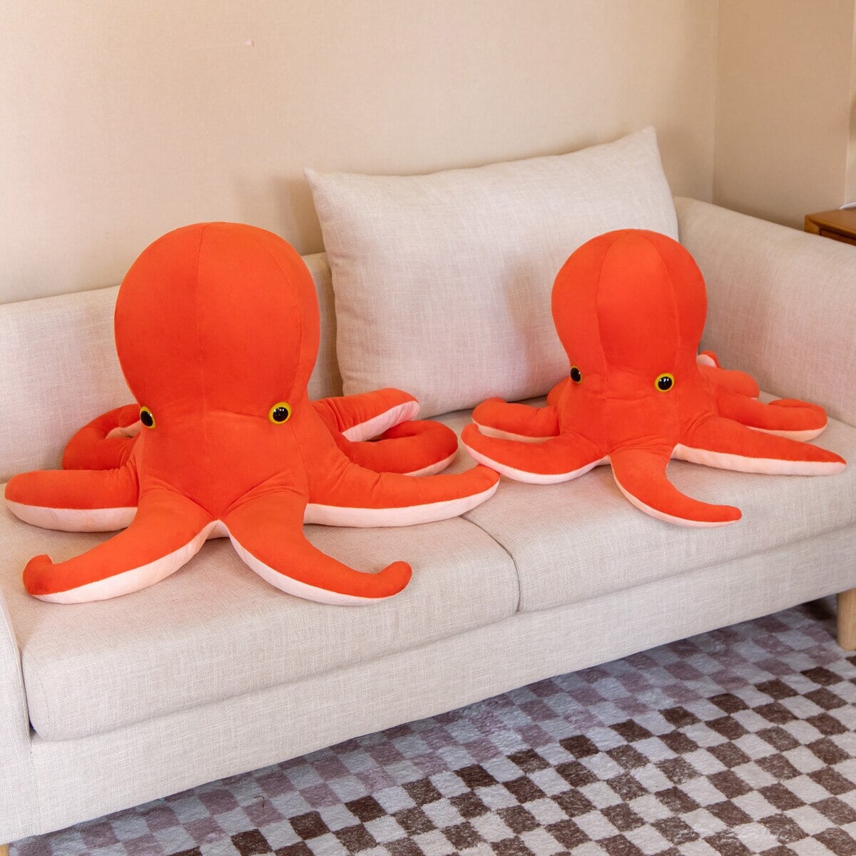 Peluches pieuvre duo pour enfants et collectionneurs