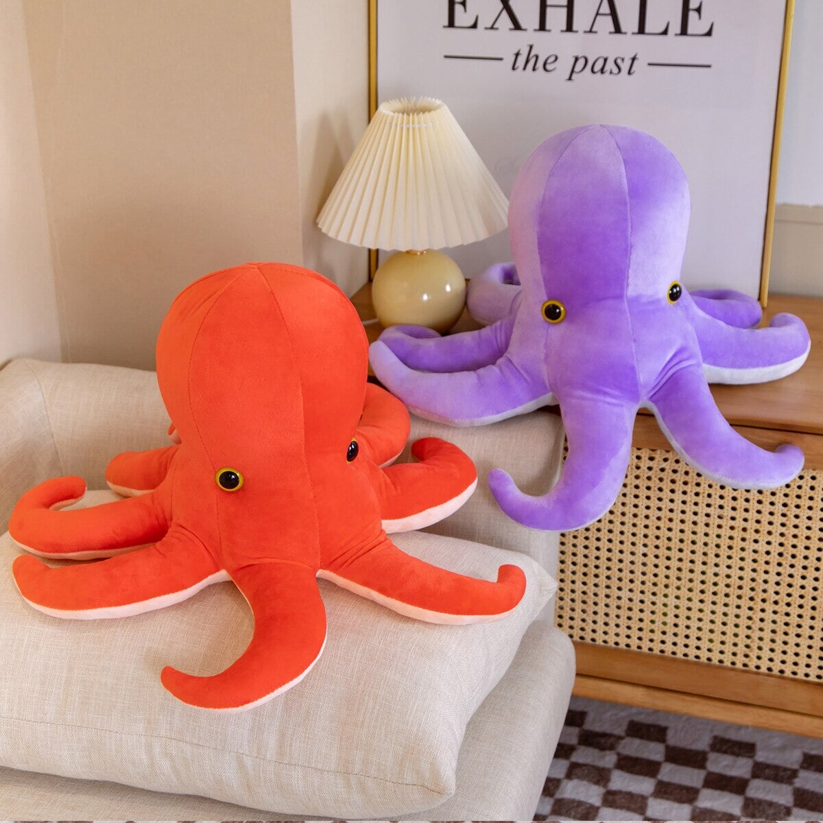 Peluches pieuvre duo pour enfants et collectionneurs