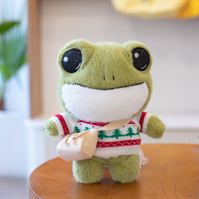Grenouille en Peluche Miniature pour Enfants et Collectionneurs