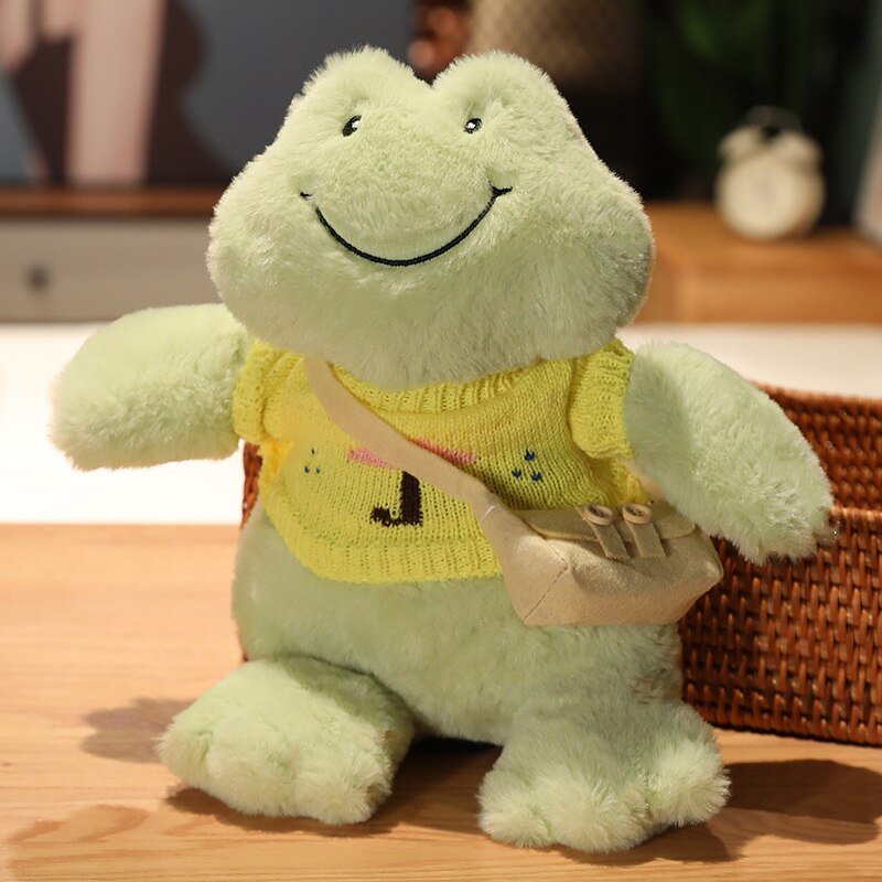 Peluche Grenouille Douce pour Enfants et Collectionneurs