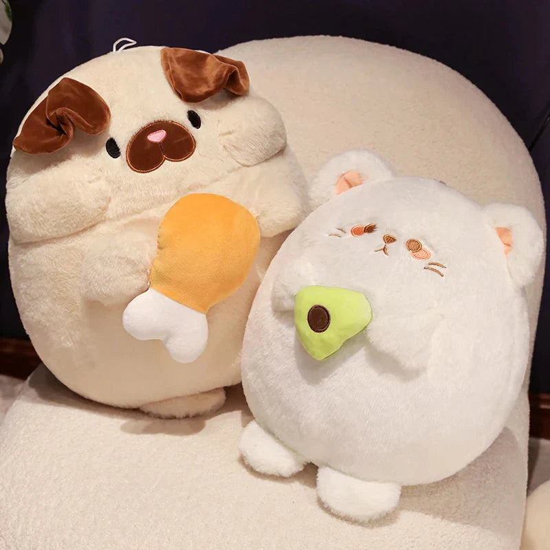 Peluches Chiens Chats pour Animaux de Compagnie et Enfants