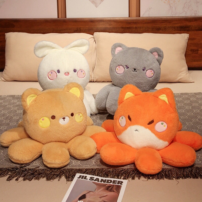 Peluches Renard Chat Lapin Ours Douces Enfants
