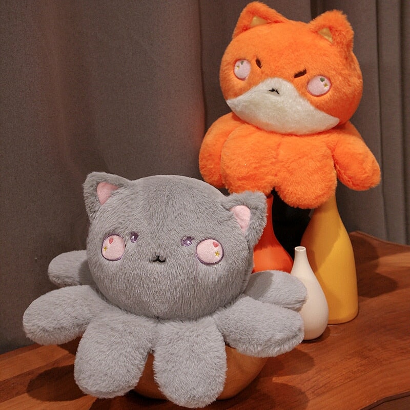Peluches Renard Chat Lapin Ours Douces Enfants
