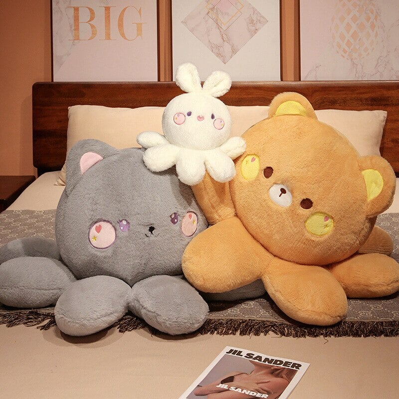 Peluches Renard Chat Lapin Ours Douces Enfants