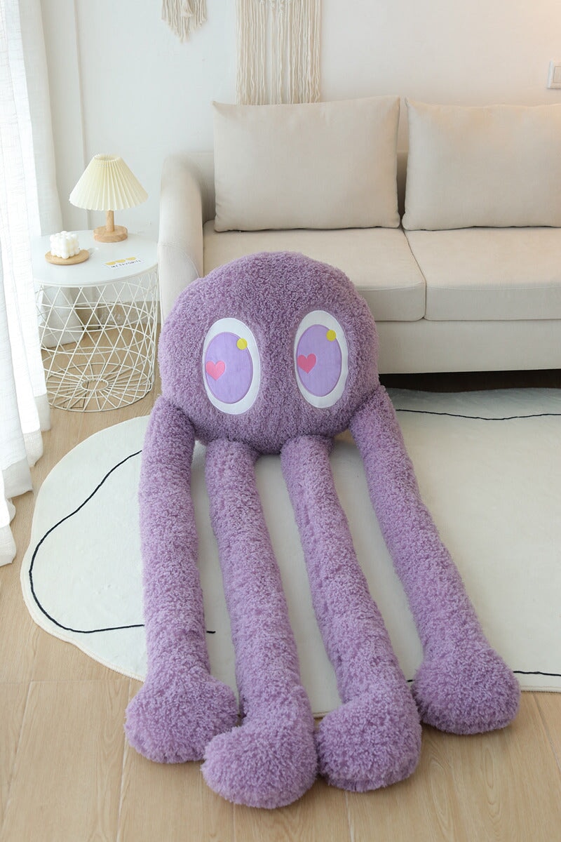 Pieuvre en peluche géante avec 4 bras pour enfants