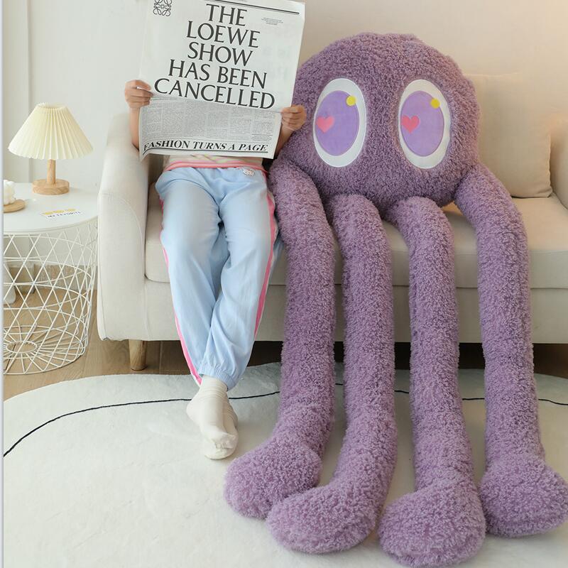 Pieuvre en peluche géante avec 4 bras pour enfants