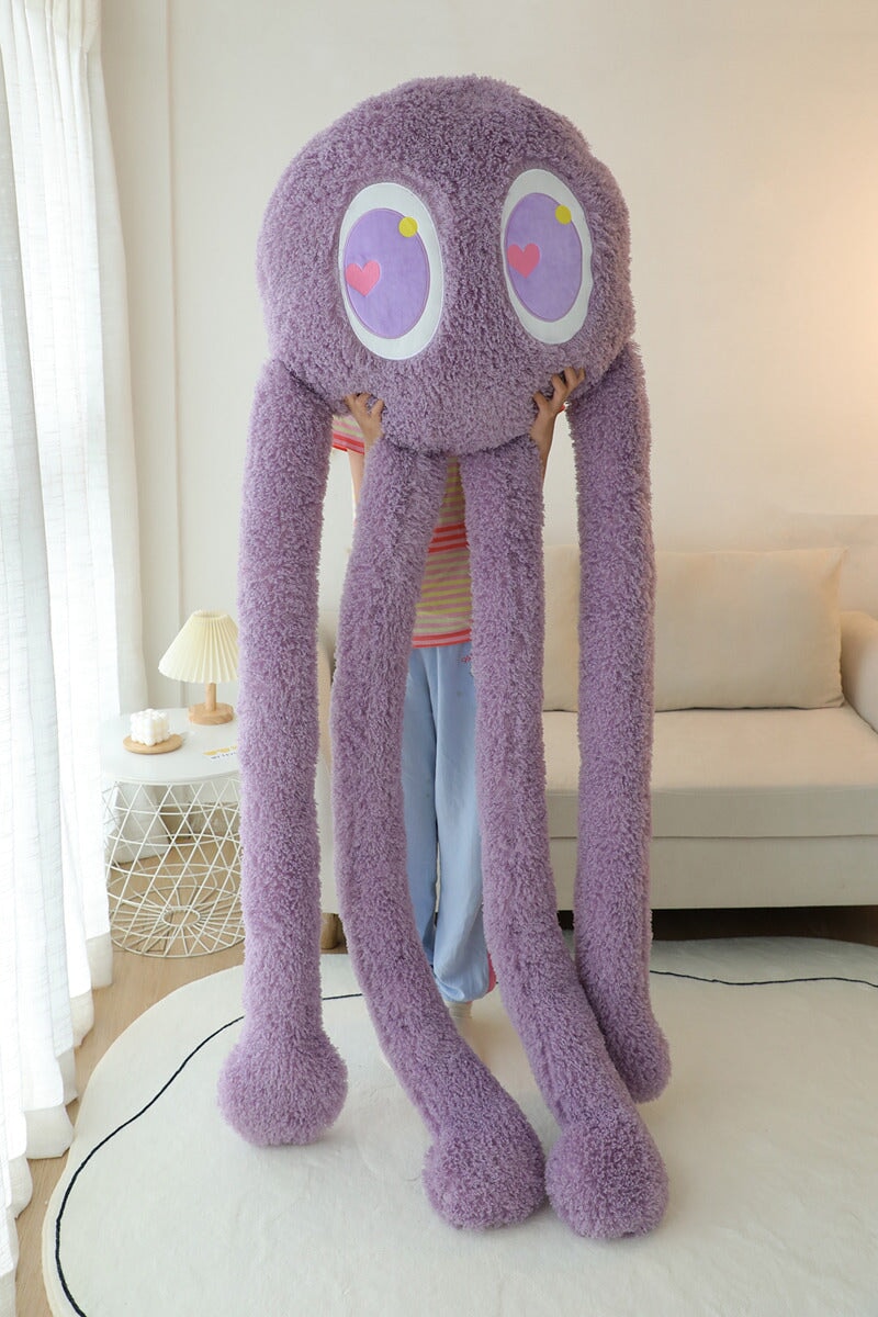 Pieuvre en peluche géante avec 4 bras pour enfants