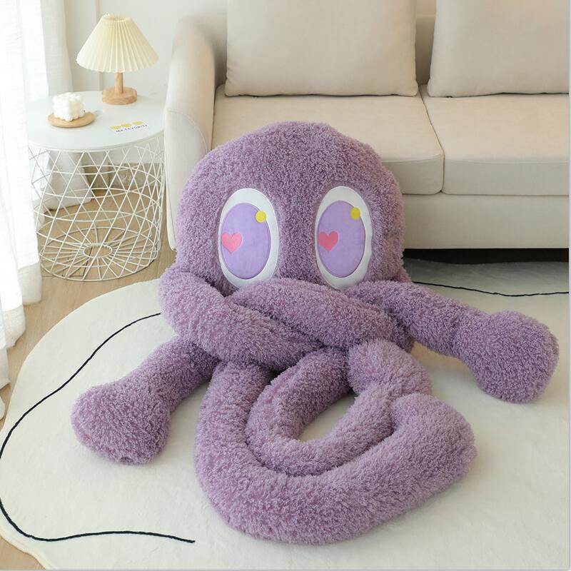 Pieuvre en peluche géante avec 4 bras pour enfants