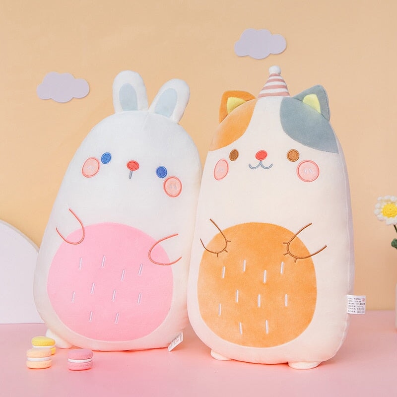 Coussins en Peluche Kawaii Pancake Animaux Mignons Jouets Peluche