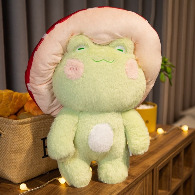 Peluche Grenouille Champignon Kawaii pour Enfants