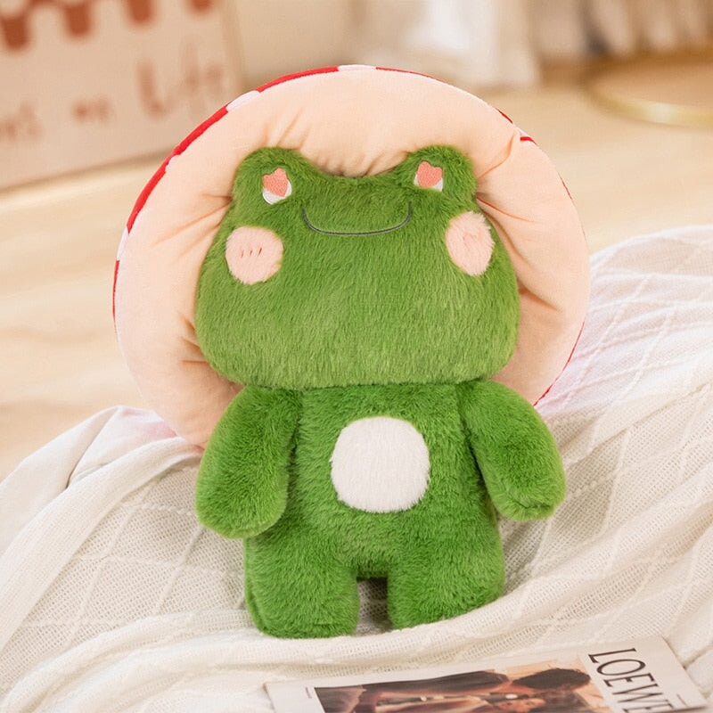 Peluche Grenouille Champignon Kawaii pour Enfants