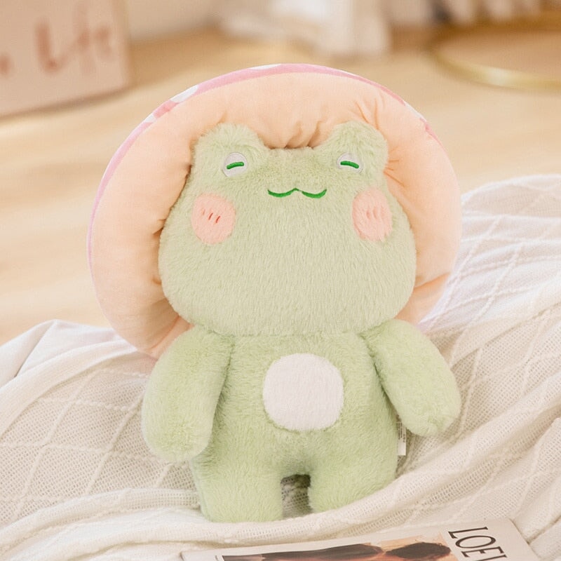 Peluche Grenouille Champignon Kawaii pour Enfants