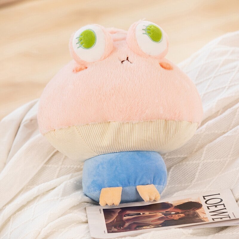 Peluche Grenouille Champignon Kawaii pour Enfants