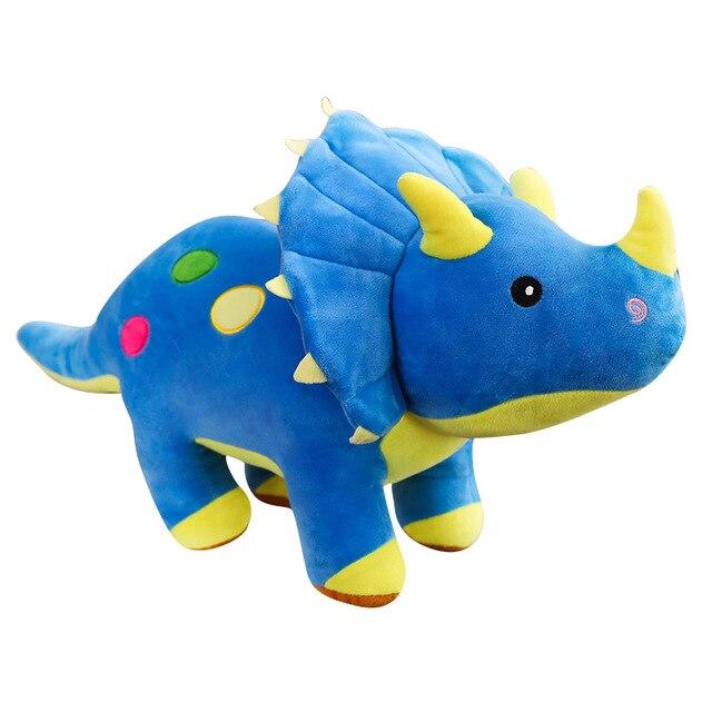 Dinosaure en Peluche Petit Dino à Cornes pour Enfants