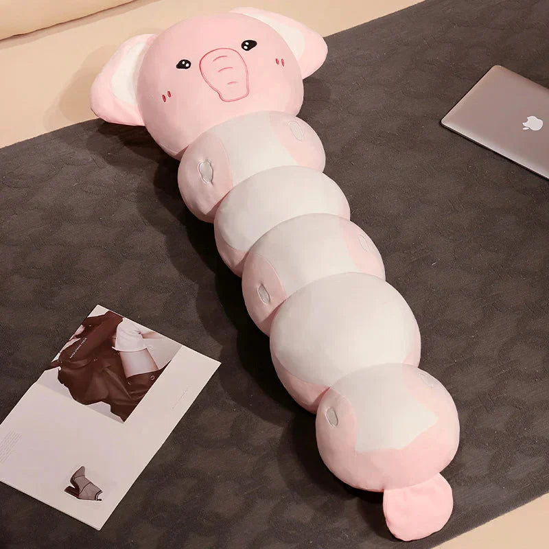 Peluches Chenilles Longues Koala Éléphant Chat Enfants