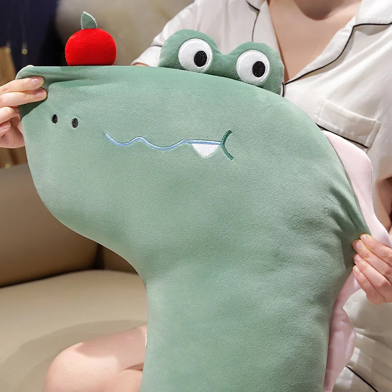 Coussin Peluche Dino Chien Crocodile Girafe Coussins Animaux Enfants