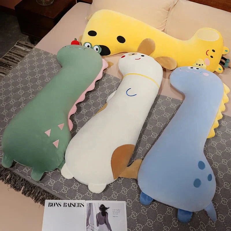 Coussin Peluche Dino Chien Crocodile Girafe Coussins Animaux Enfants