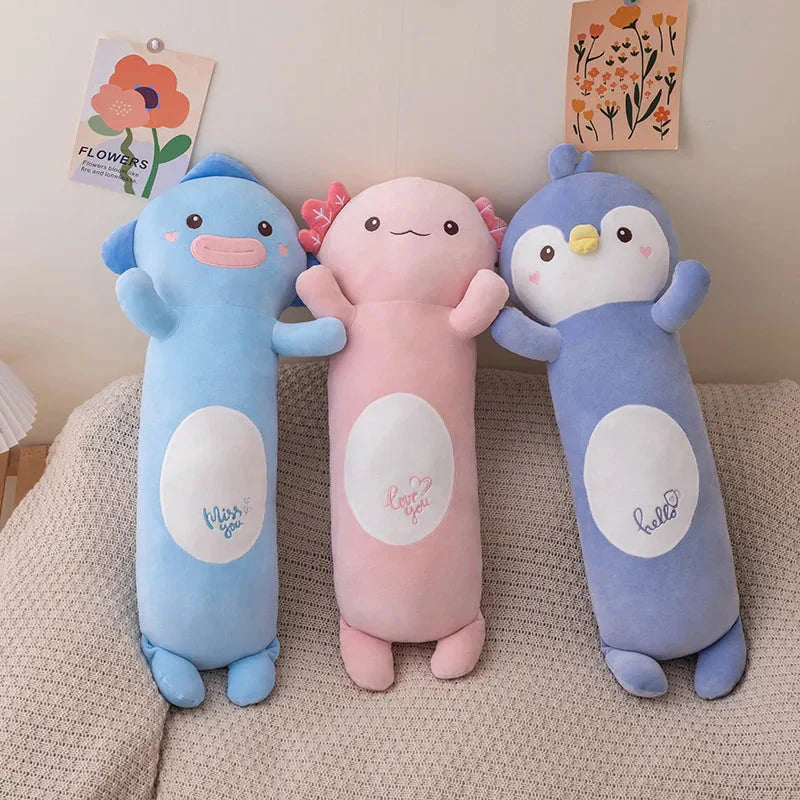 Axolotl en Peluche pour Enfants 2024 Peluches de Poisson Douillets