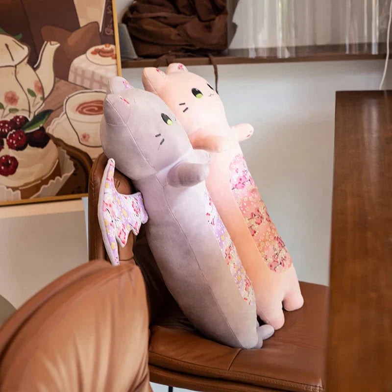 Jouets en peluche chat longs câlins pour enfants