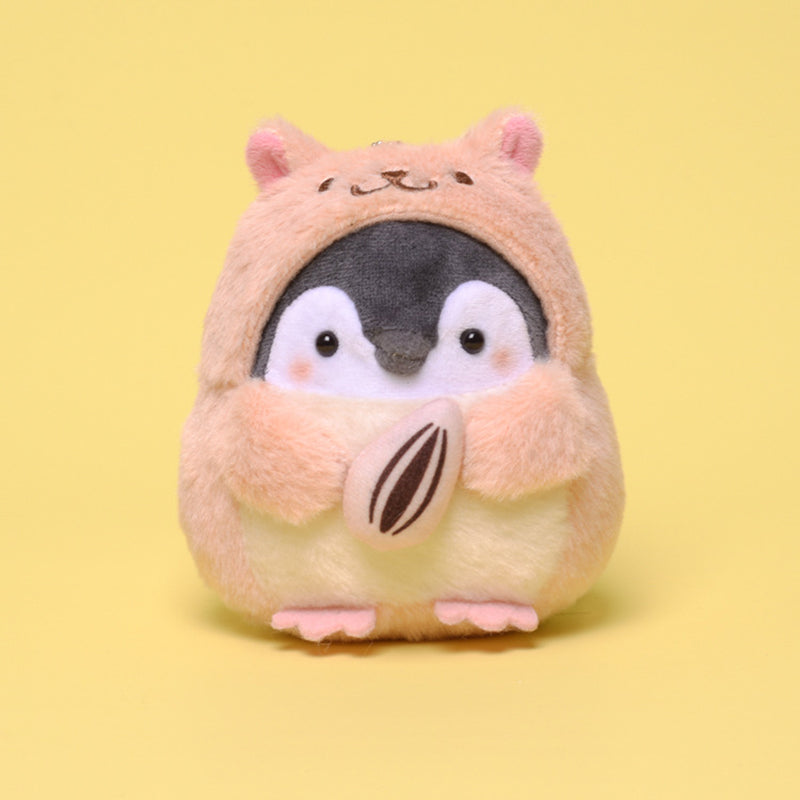 Porte-clés Pingouin Hamster Pendentif Peluche