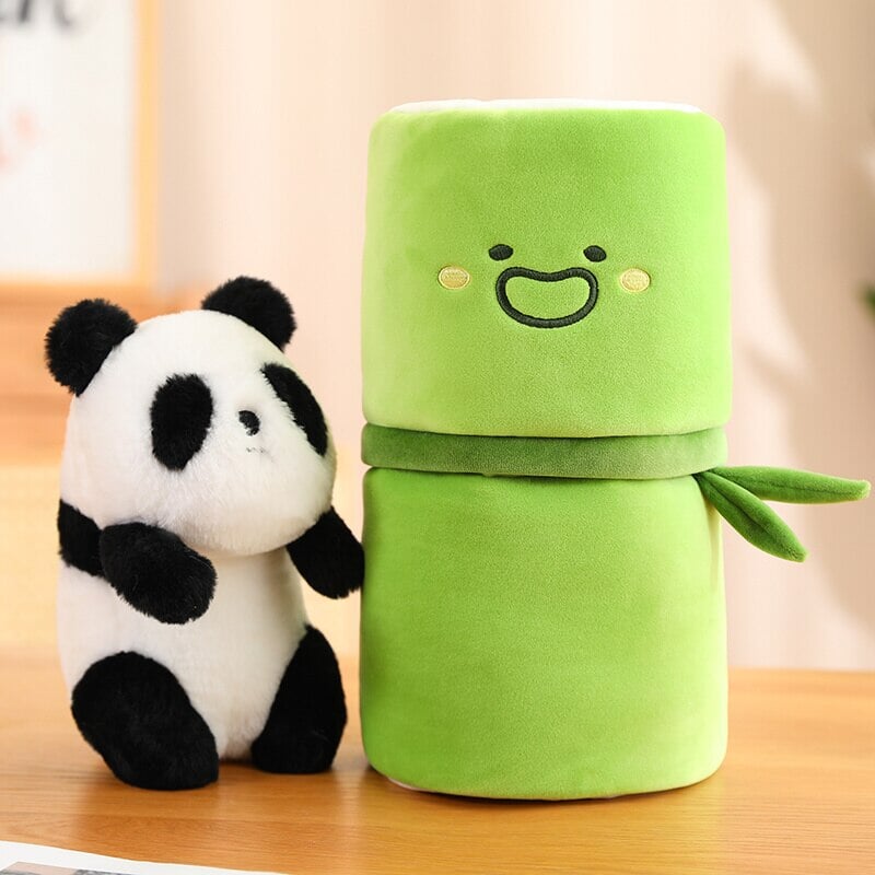 Peluches Panda et Bambou pour enfants et bébés
