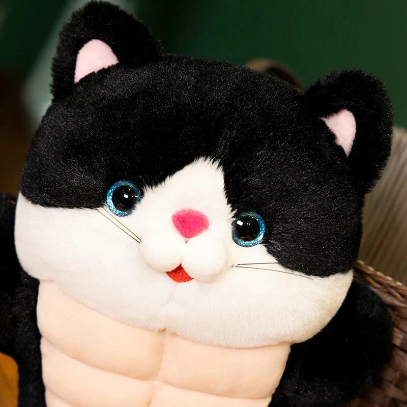 Peluche Chat Musclé pour Enfants et Collectionneurs