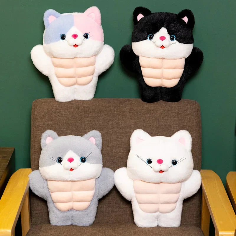Peluche Chat Musclé pour Enfants et Collectionneurs