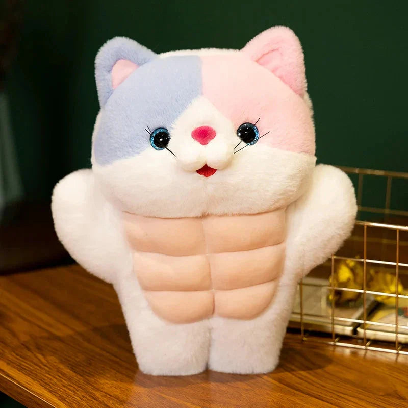 Peluche Chat Musclé pour Enfants et Collectionneurs