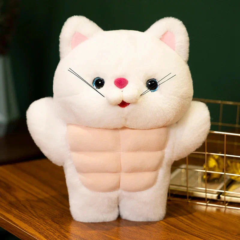 Peluche Chat Musclé pour Enfants et Collectionneurs