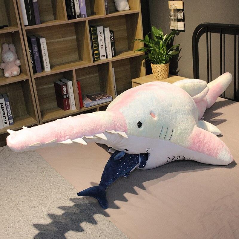 Jouet en peluche Poisson-scie pour enfants