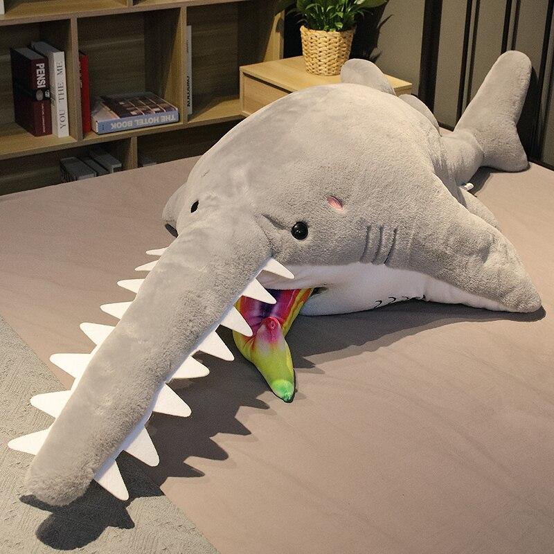 Jouet en peluche Poisson-scie pour enfants