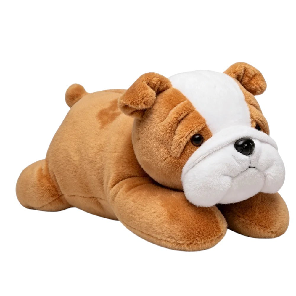 Cute Bulldog Plush Toy with Soft Stuffed Puppy Animal Design for Kids