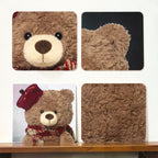 Christmas Teddy Bear Plush Toy with Soft Stuffed Animal Design for Kids