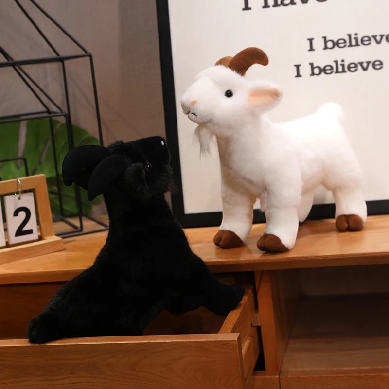 Goat Plush Toy with Soft Farm Animal Design for Kids
