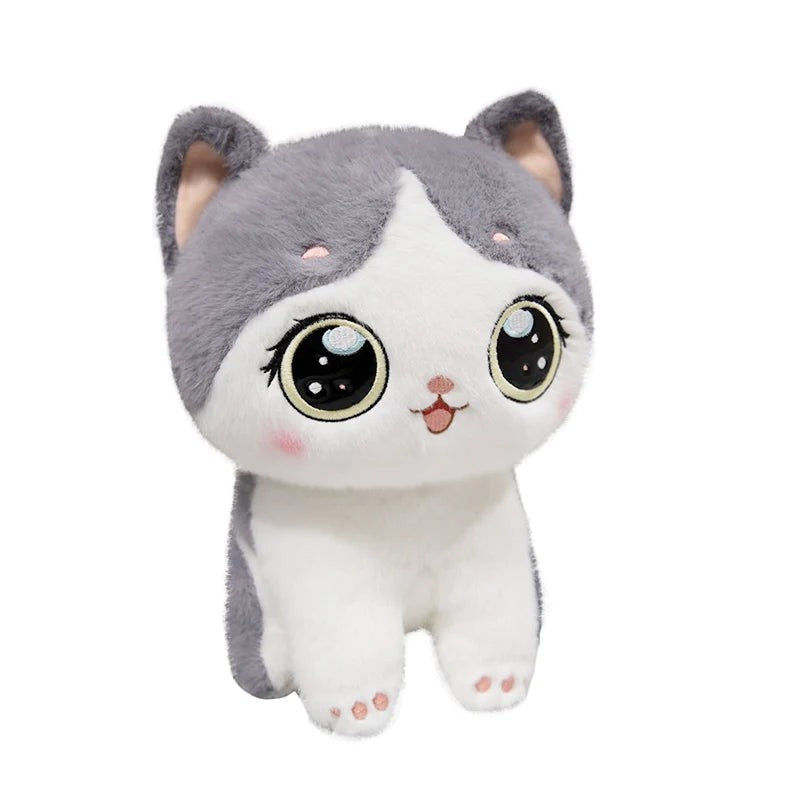 Cute Cat Plush Toy with Soft Stuffed Kitty Animal Design