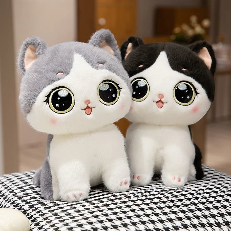 Cute Cat Plush Toy with Soft Stuffed Kitty Animal Design