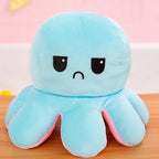 Octopus Plush Toy with Double-Sided Mood Expressions