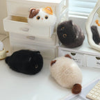 Cute Cat Plush Pillow Toy with Soft Stuffed Kitty Animal Design for Kids