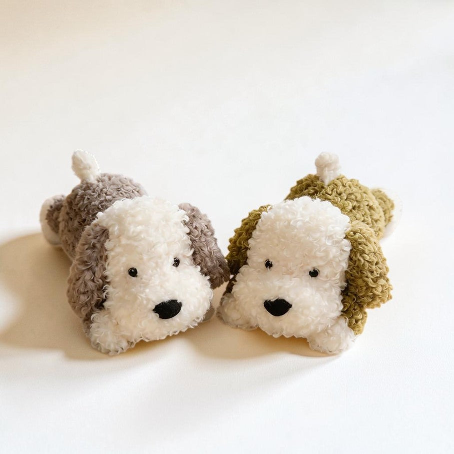 Cute Dog Plush Pillow Toy with Soft Stuffed Puppy Animal Design for Kids