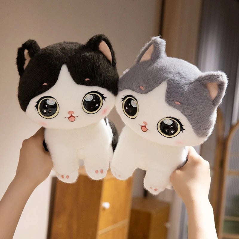 Cute Cat Plush Toy with Soft Stuffed Kitty Animal Design