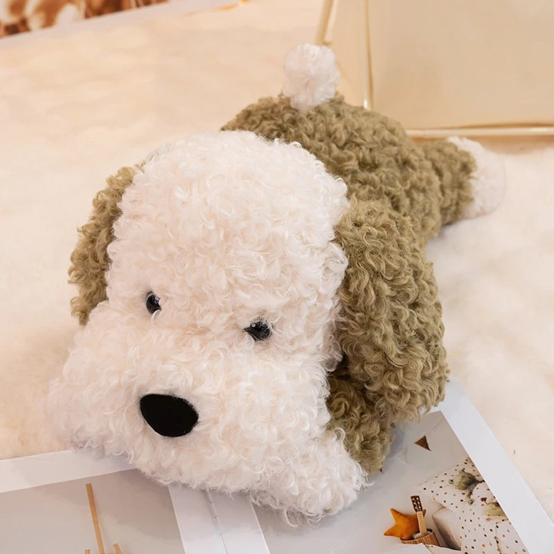 Cute Dog Plush Pillow Toy with Soft Stuffed Puppy Animal Design for Kids
