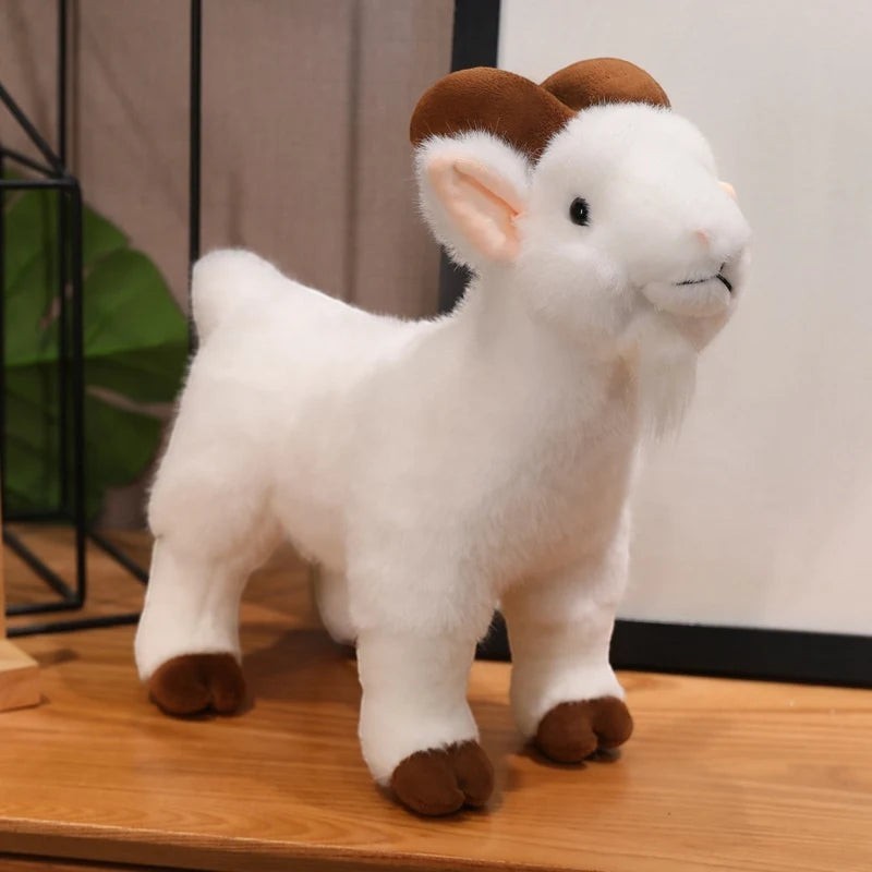 Goat Plush Toy with Soft Farm Animal Design for Kids