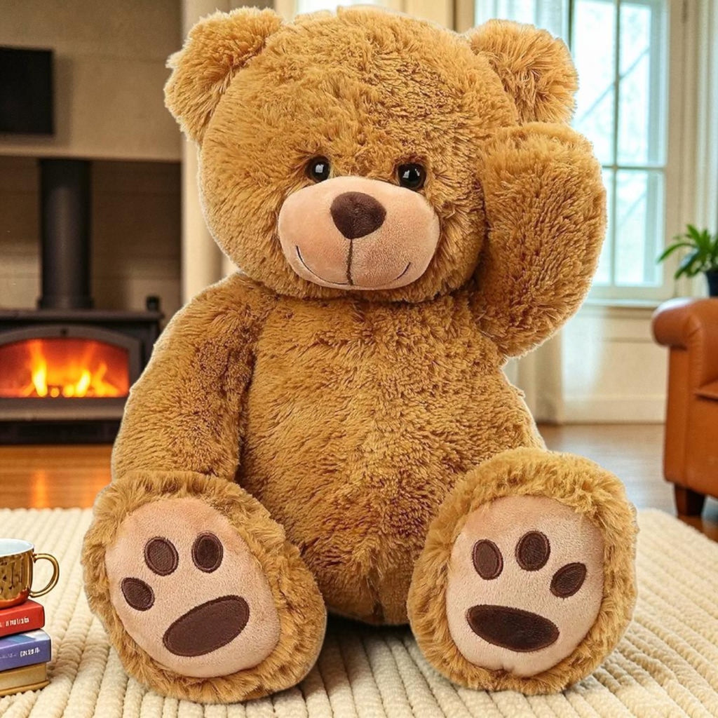 Cute Teddy Bear Plush Toy with Soft Stuffed Animal Design for Kids