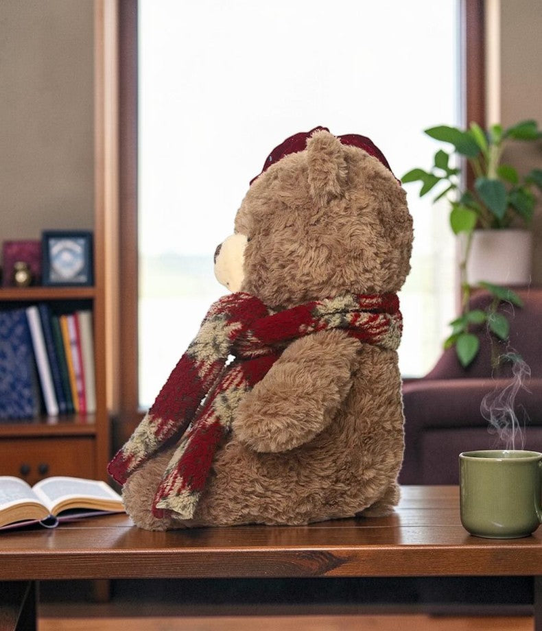 Christmas Teddy Bear Plush Toy with Soft Stuffed Animal Design for Kids