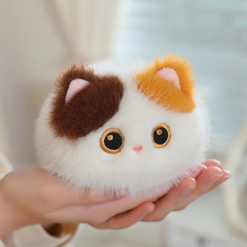 Cute Cat Plush Pillow Toy with Soft Stuffed Kitty Animal Design for Kids