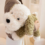 Cute Dog Plush Pillow Toy with Soft Stuffed Puppy Animal Design for Kids
