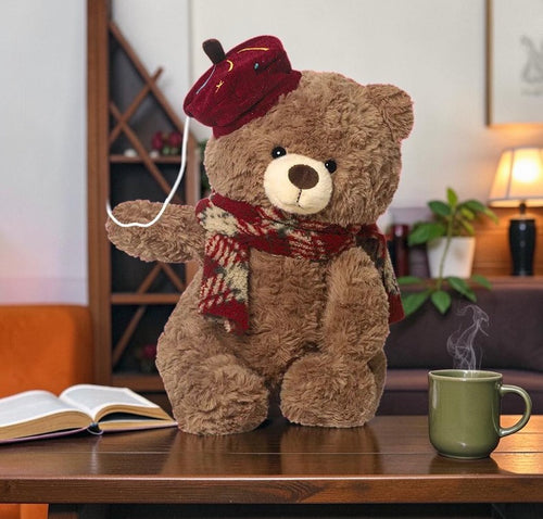 Christmas Teddy Bear Plush Toy with Soft Stuffed Animal Design for Kids